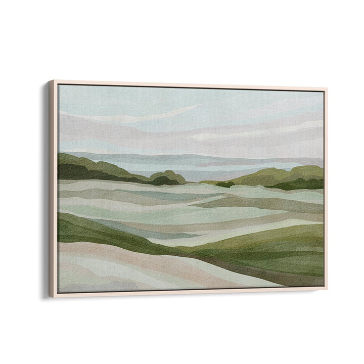 GREEN HILL VIEW II , LANDSCAPE PAINTINGS