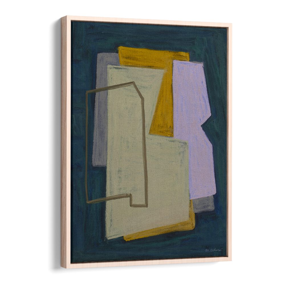 CHALK AND SHAPES I , ABSTRACT PAINTINGS
