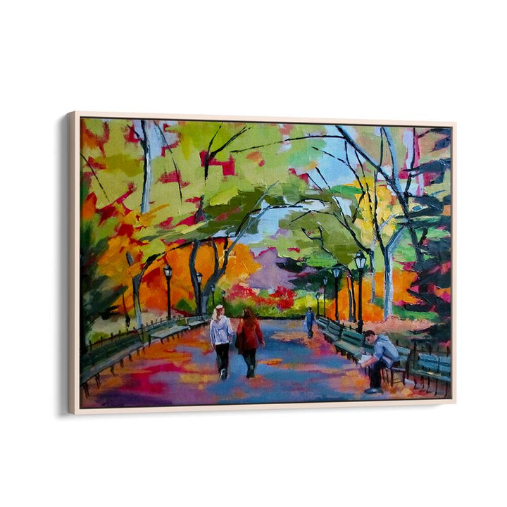 CENTRAL PARK WALK , LANDSCAPE PAINTINGS