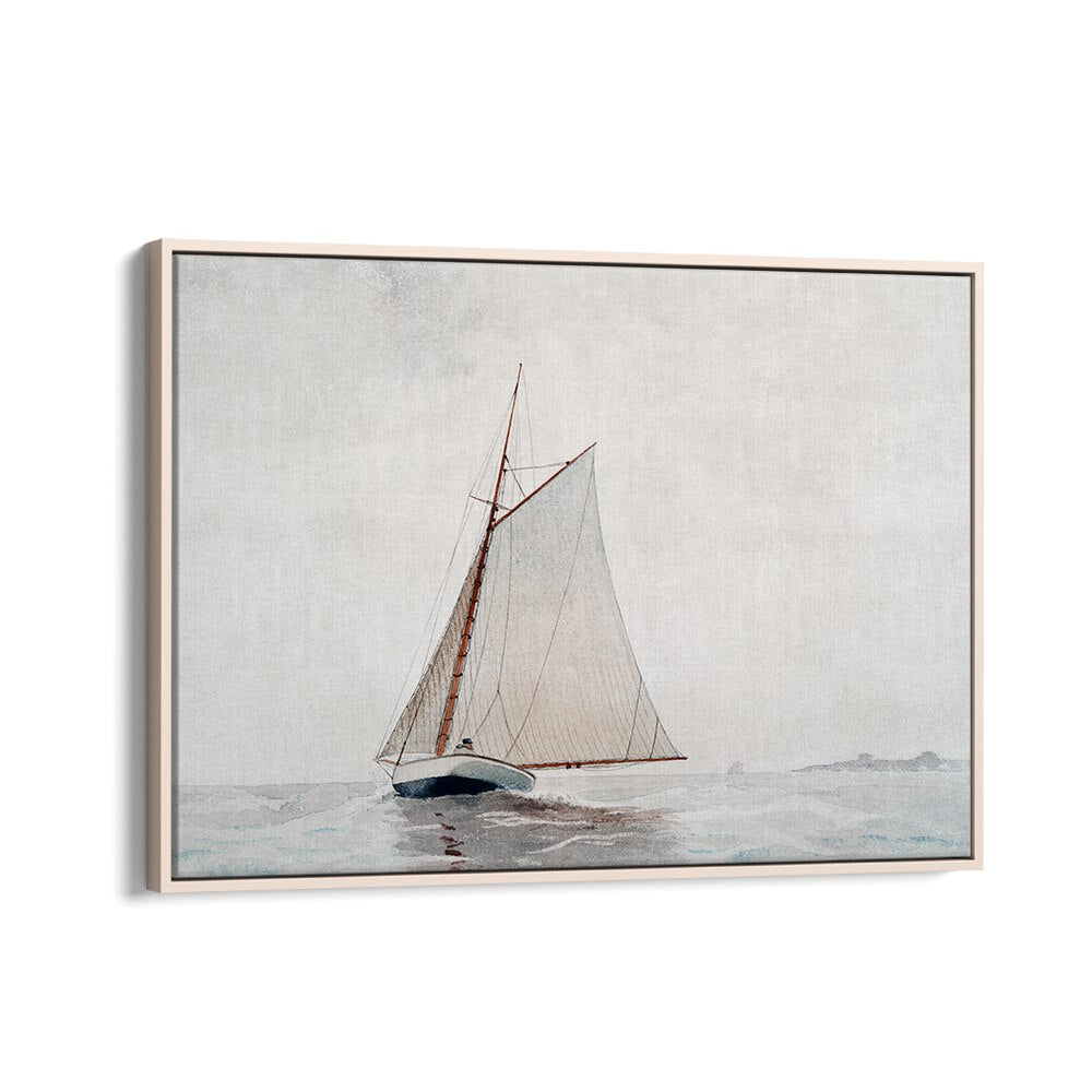 SAILING OFF GLOUCESTER (CA.1880) ,  VINTAGE PAINTINGS