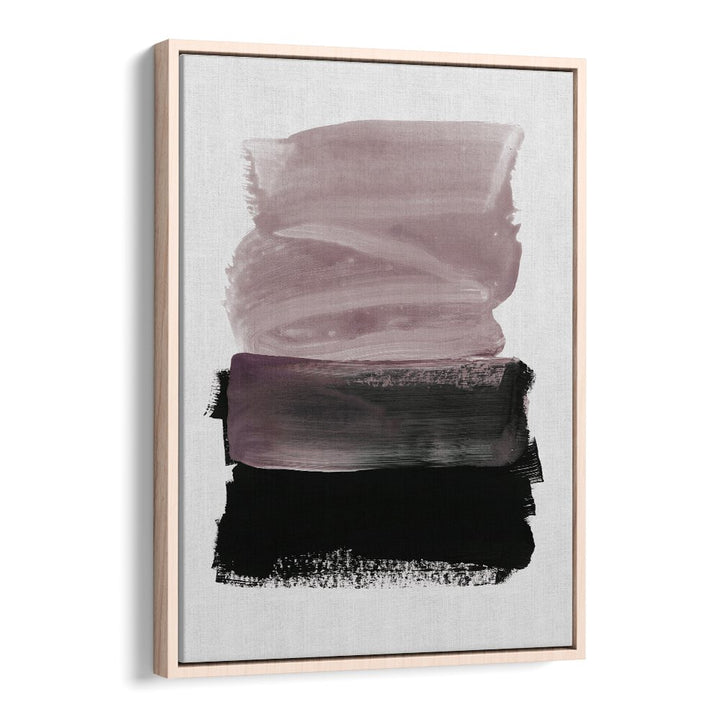 Elegant MAUVE A BLACK, ABSTRACT PAINTINGS featuring soft mauve and bold black strokes, perfect for sophisticated home decor.