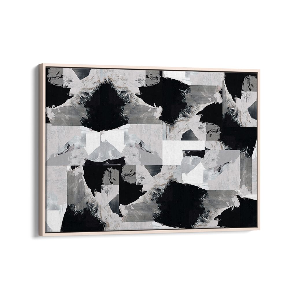 GENTLE NIGHT, ABSTRACT PAINTINGS feature a captivating blend of monochrome hues that enhance any space beautifully.