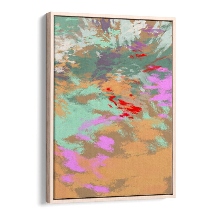 Colorful abstract painting titled "LAZY SUMMER DAYS II, ABSTRACT PAINTINGS" captures vibrant summer vibes beautifully.