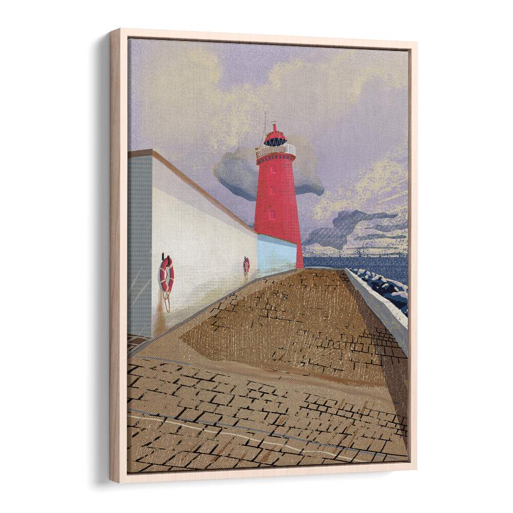 Vibrant POOLBEG LIGHTHOUSE, BEACH PAINTINGS showcasing coastal beauty and artistry in a stunning backdrop.