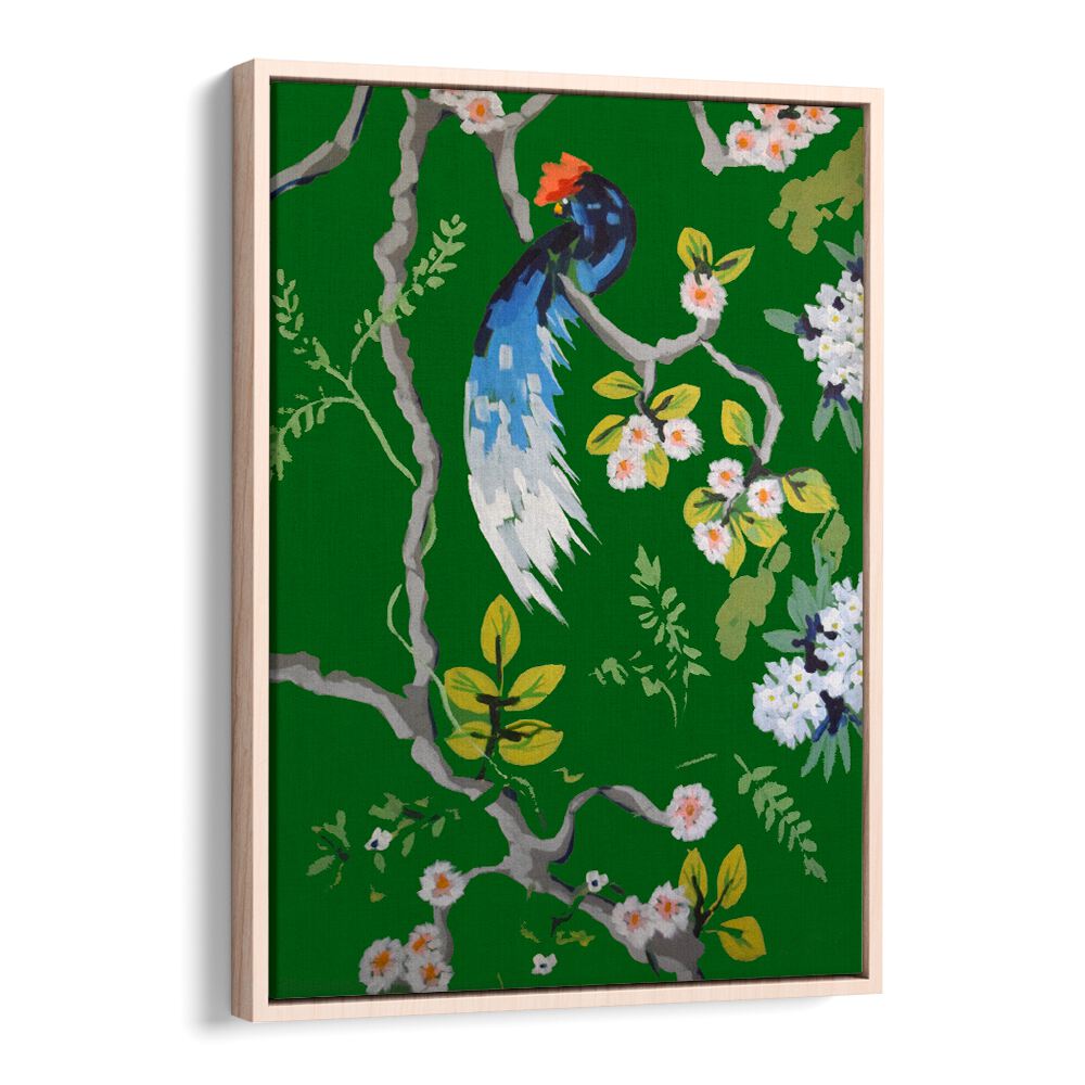 Vibrant green art featuring wildlife enhances decor with DINING ROOM WALLS II, ANIMAL PAINTINGS collection.