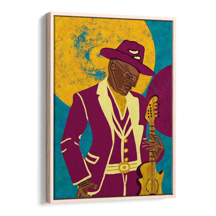 Colorful artwork of MUSICIAN GUY III, perfect for music lovers and artists, featured in MOVIE POSTERS collection.
