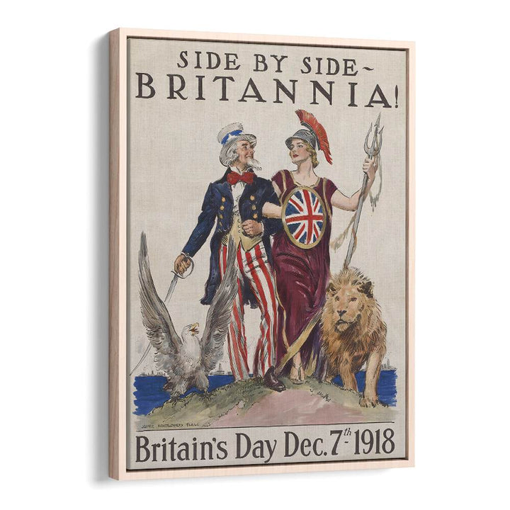 SIDE BY SIDE BRITANNIA , VINTAGE PAINTINGS