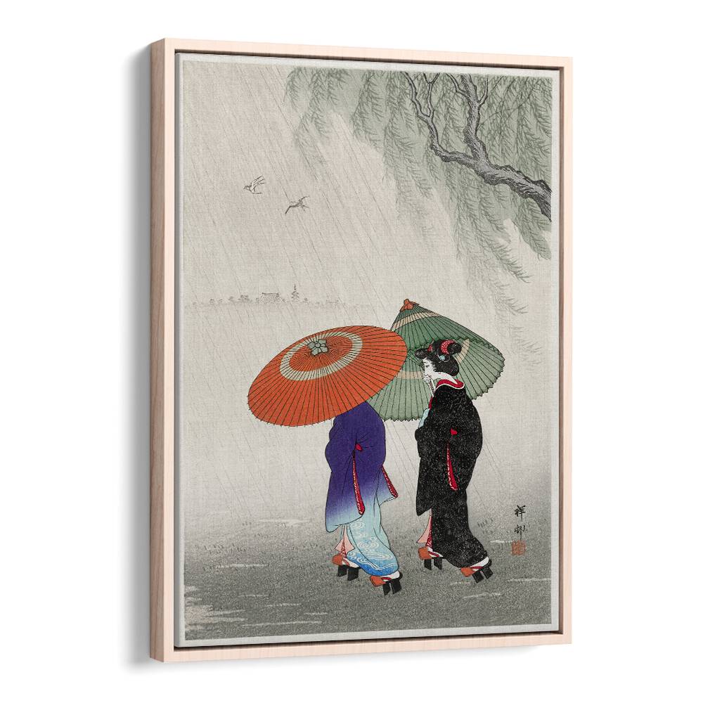 TWO WOMEN IN THE RAIN (1925 - 1936)  , JAPANESE PAINTINGS , JAPANESE ART PRINTS