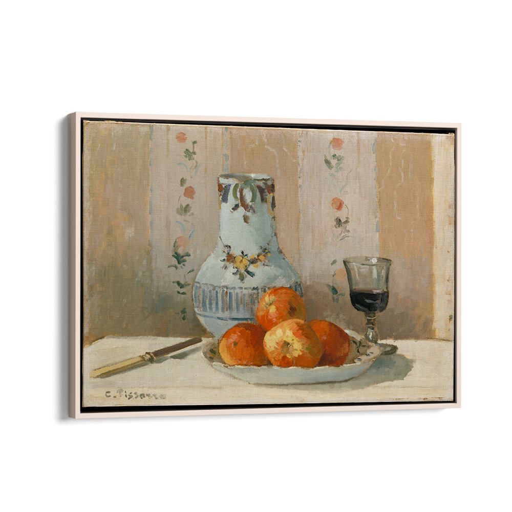 STILL LIFE WITH APPLES AND PITCHER (1872) , VINTAGE PAINTINGS