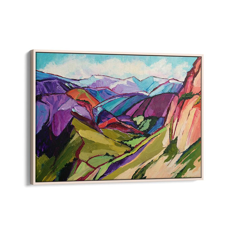 HIKING IN THE SWISS ALPS , LANDSCAPE PAINTINGS