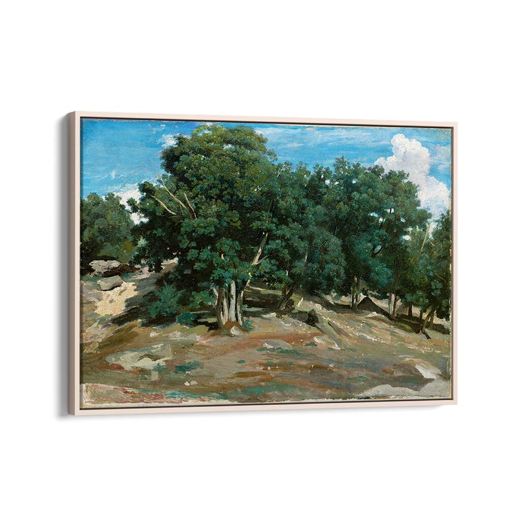 FONTAINEBLEAU OAK TREES AT BAS-BRÉAU (1832 OR 1833) , VINTAGE PAINTINGS