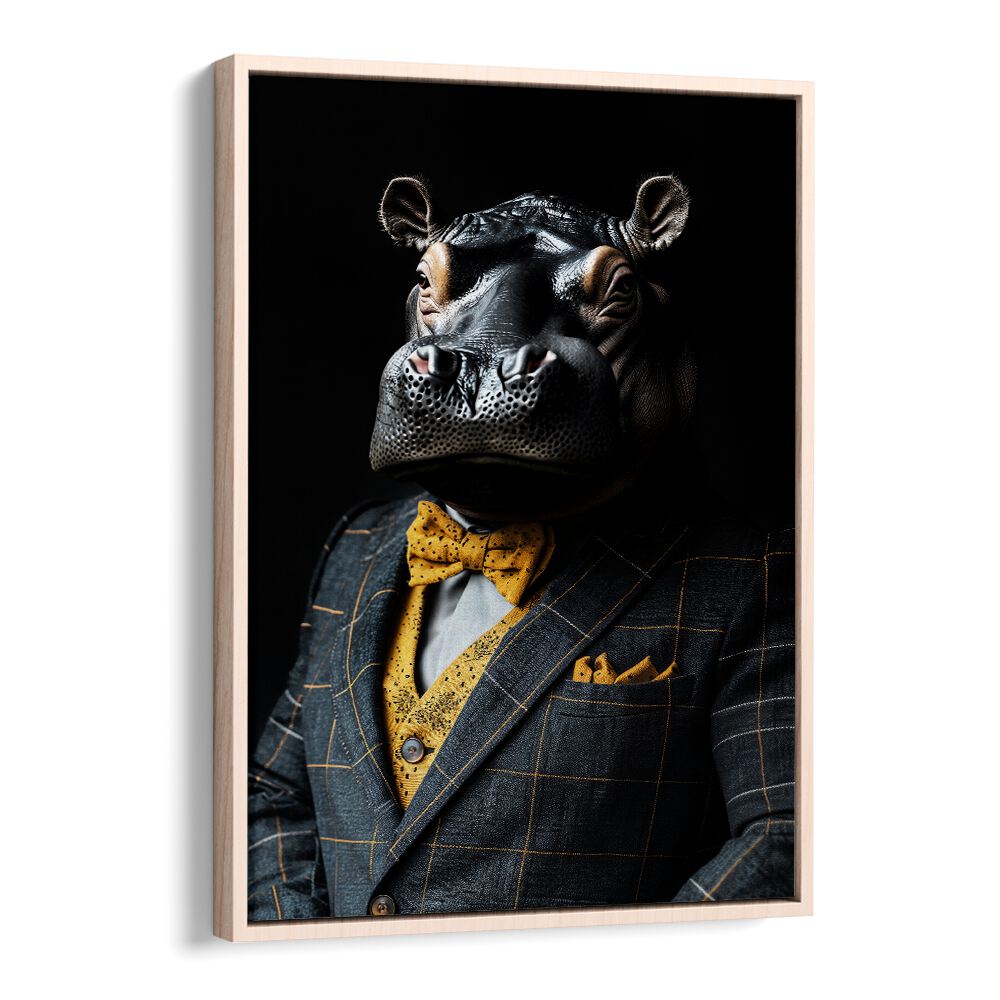 WILD SUITS - HIPPOPOTAMUS , ANIMAL PAINTINGS