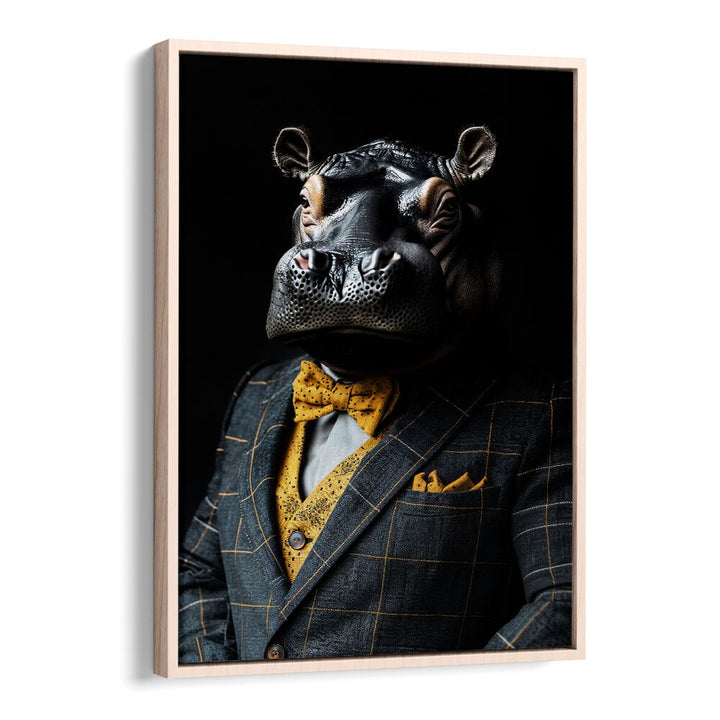 WILD SUITS - HIPPOPOTAMUS , ANIMAL PAINTINGS