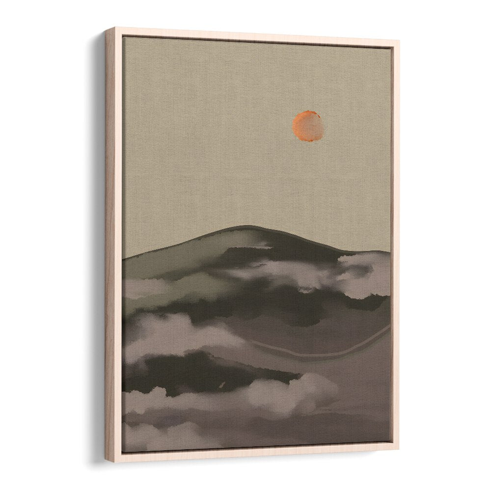 DAYS- WATERCOLOUR, LANDSCAPE PAINTINGS showcase serene hills and soft waves under a warm sun, perfect for art lovers.
