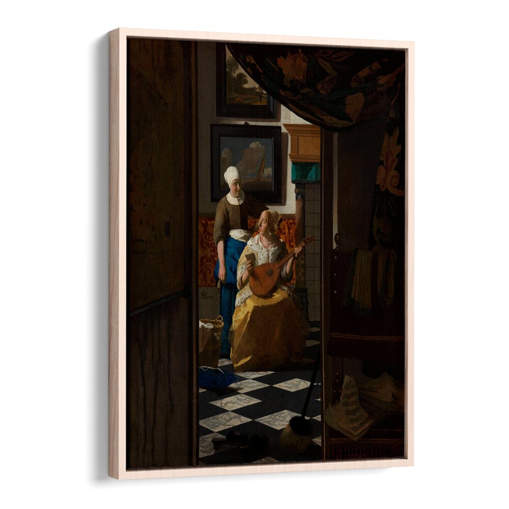 THE LOVE LETTER (CA. 1669 –1670) BY JOHANNES VERMEER, VINTAGE PAINTINGS