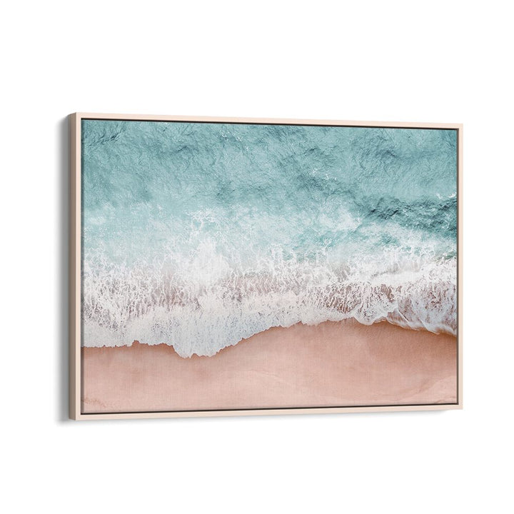 Stunning BEACH VIBES III, BEACH PAINTINGS showcasing serene ocean waves and sandy shores, perfect for any decor.