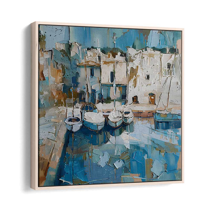 Capture the essence of coastal life with BOATS IN THE HARBOR MALLORCATHERAPY, enhancing your home decor beautifully.