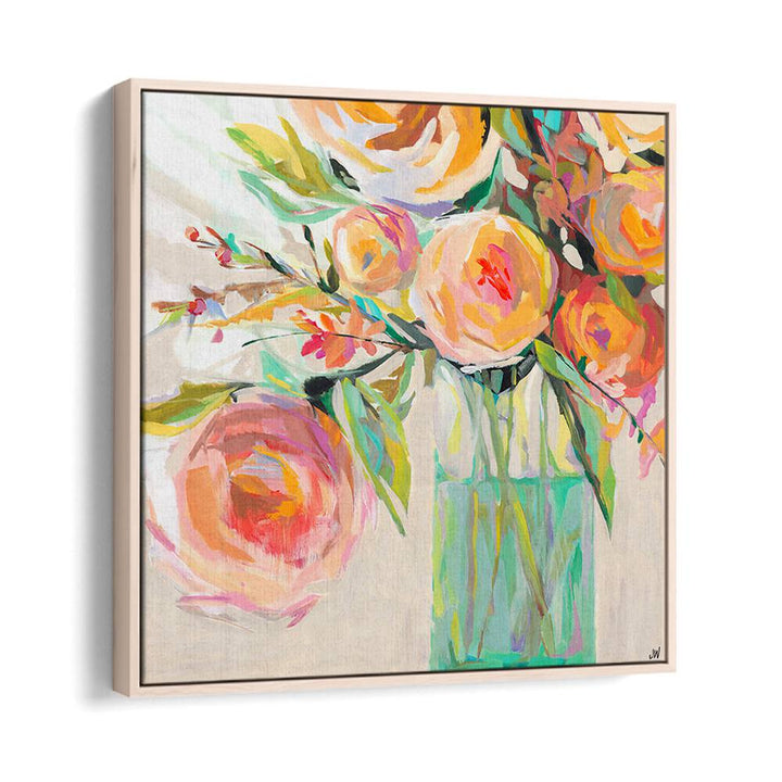 Vibrant KELLY S BOUQUET, FLORAL FLOWER PAINTINGS featuring abstract floral brushstrokes, perfect for any room decor.