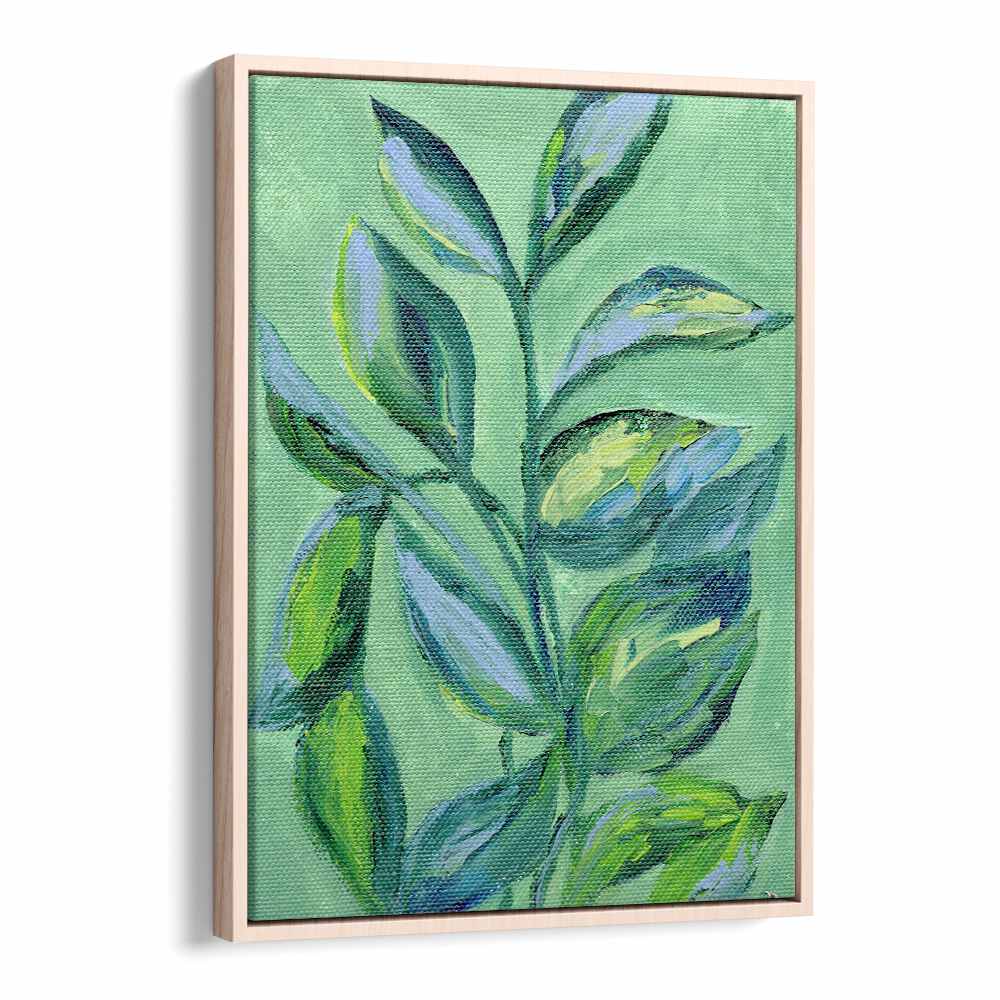 GREEN FOLIAGE , FLORAL FLOWER PAINTINGS