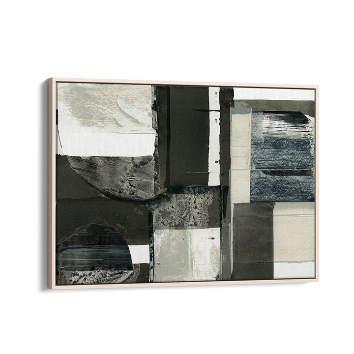 MONOCHROME SHAPES LIGHT I, ABSTRACT PAINTINGS, adds modern sophistication to any space with its elegant design.