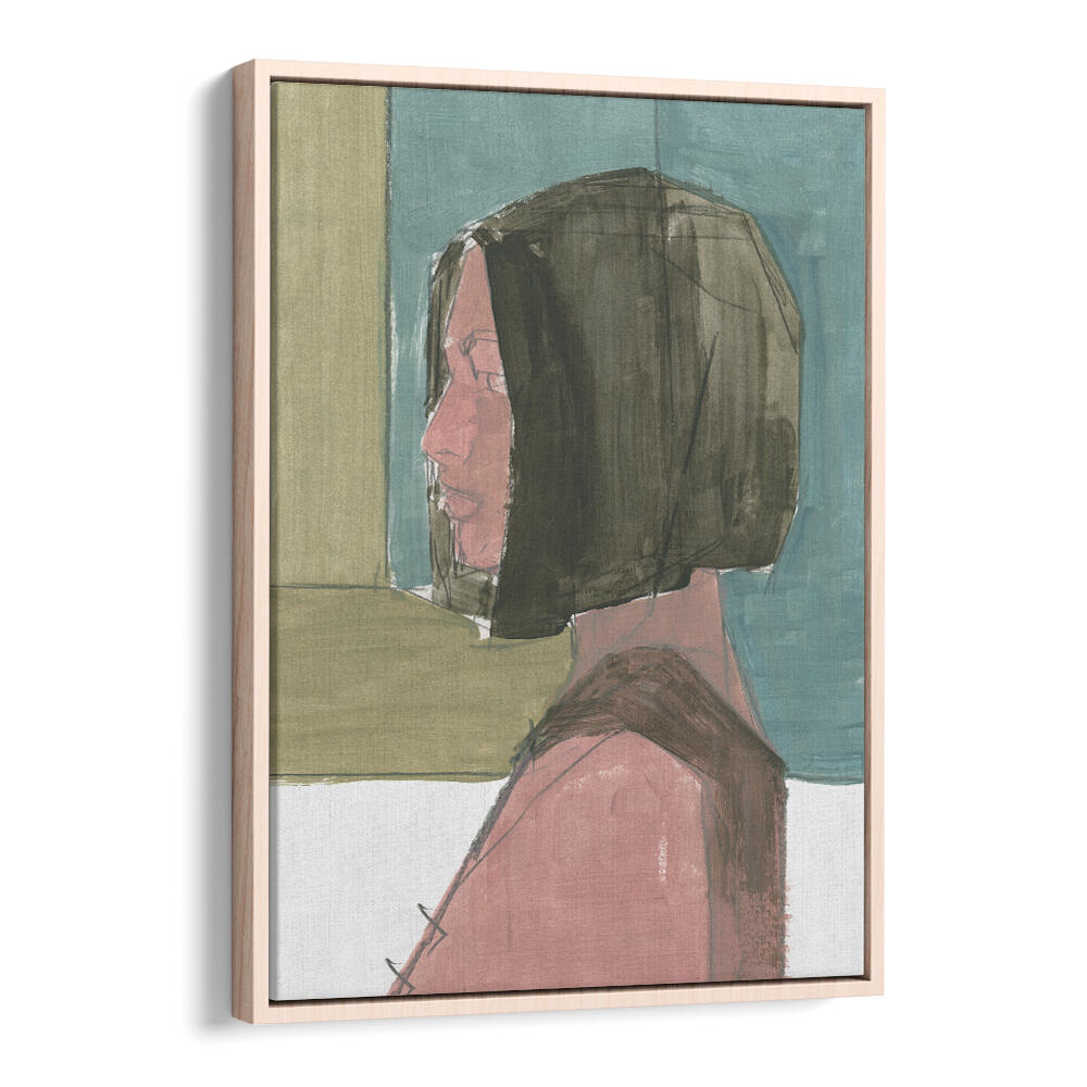 Stunning FEMALE PORTRAIT I, PORTRAITS artwork showcasing abstract expressions and figurative illustrations for art lovers.