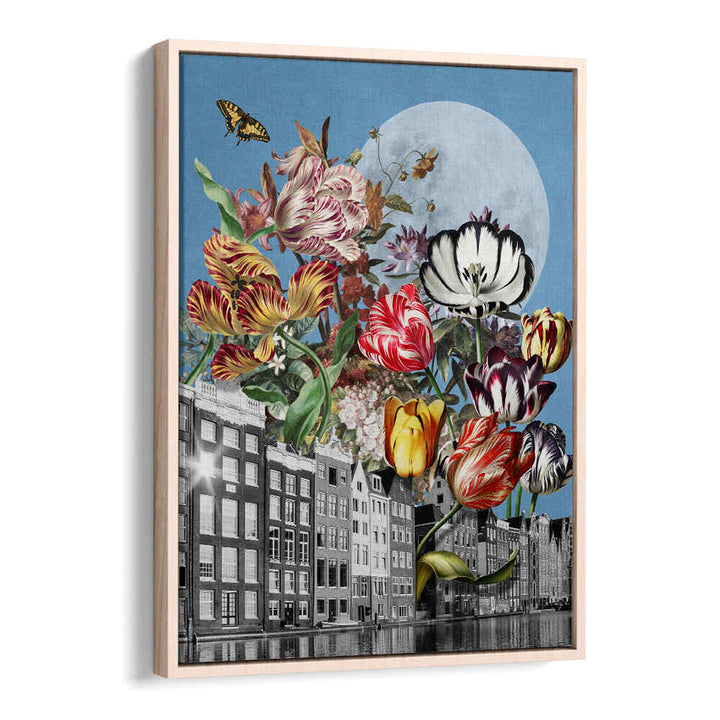 TULIPS AND BUTTERFLIES , SURREAL ART PRINTS
