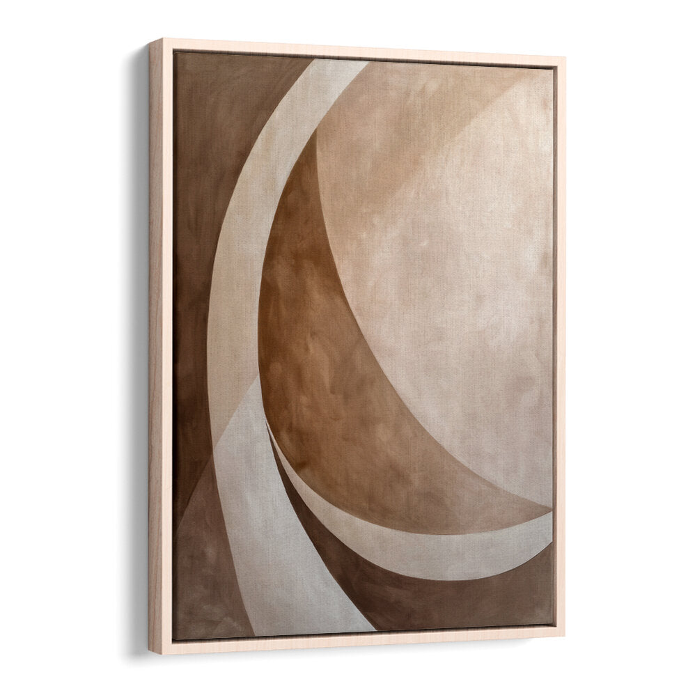 ABSTRACT ART BEIGE BROWN GEO ABSTRACT , ABSTRACT PAINTINGS