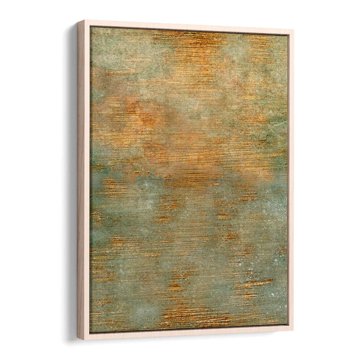 ABSTRACT GREEN GOLD ART , ABSTRACT PAINTINGS