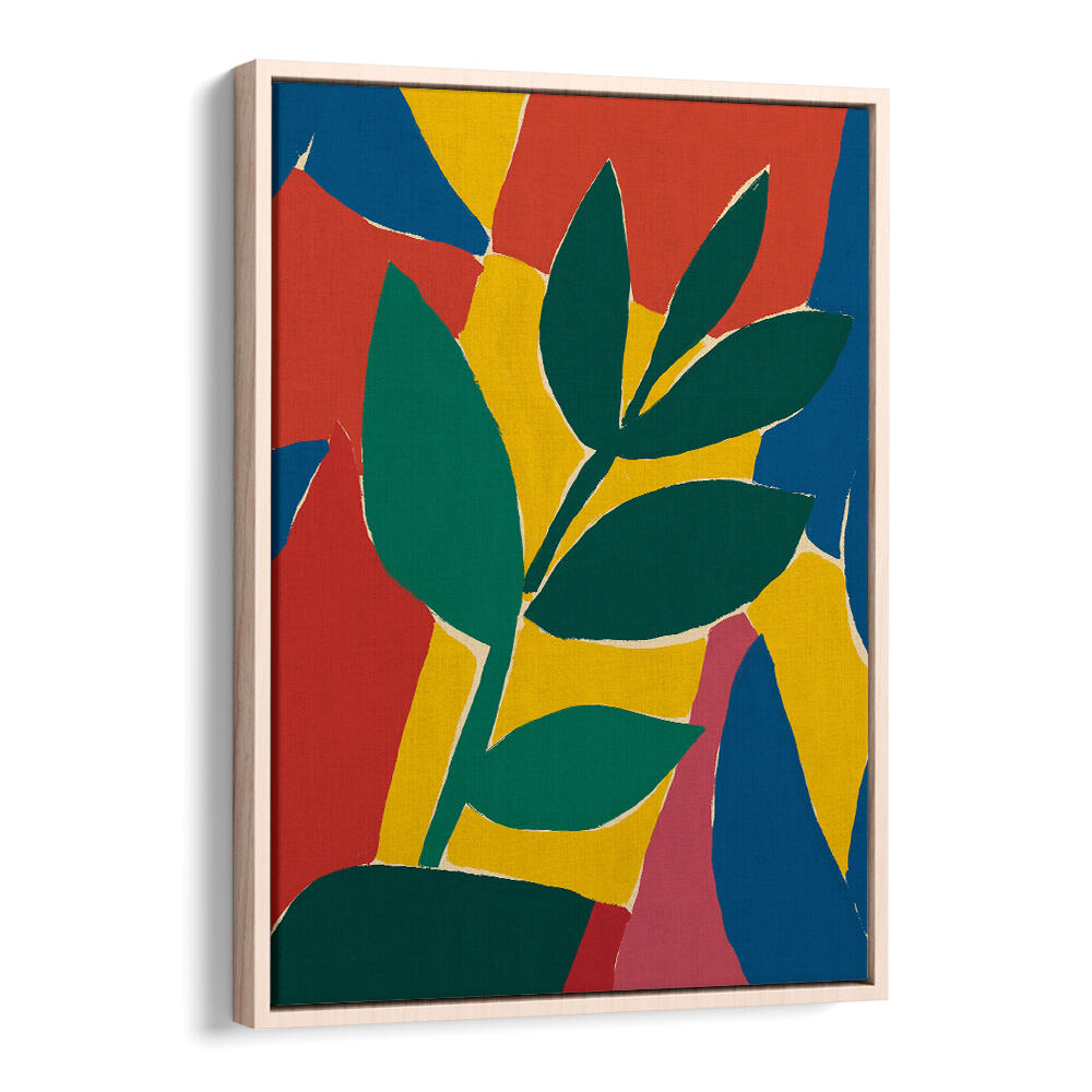 ABSTRACT LEAF HARMONY , FLORAL FLOWER PAINTINGS