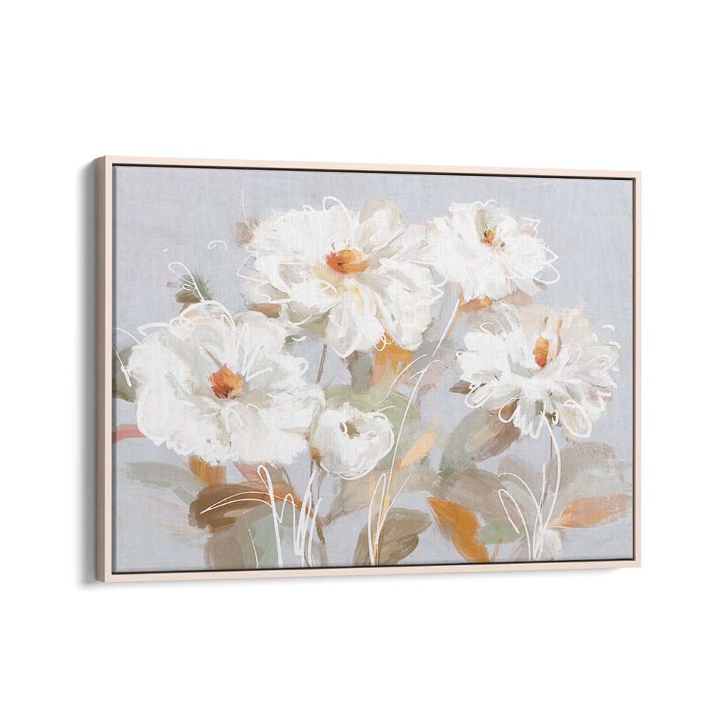 ABSTRACT WHITE FLOWERS