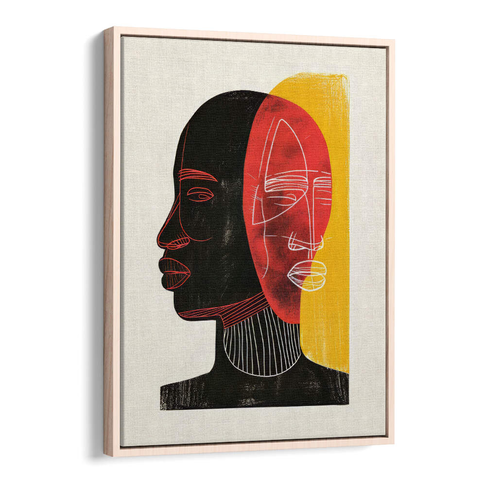 AFRICAN ART SMOOTH III , PORTRAITS & FIGURATIVE ILLUSTRATIONS