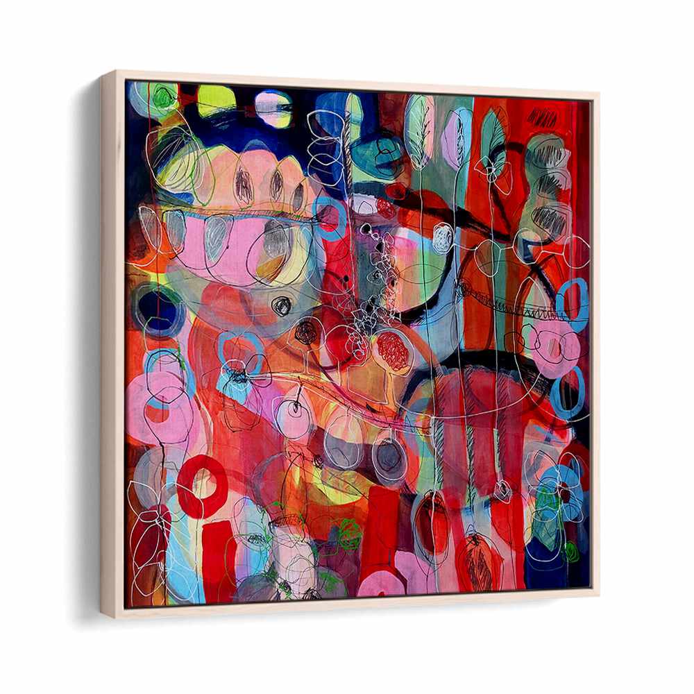 Vibrant colors and dynamic shapes define AFTER THE RAIN II, ABSTRACT PAINTINGS, showcasing contemporary artistry.