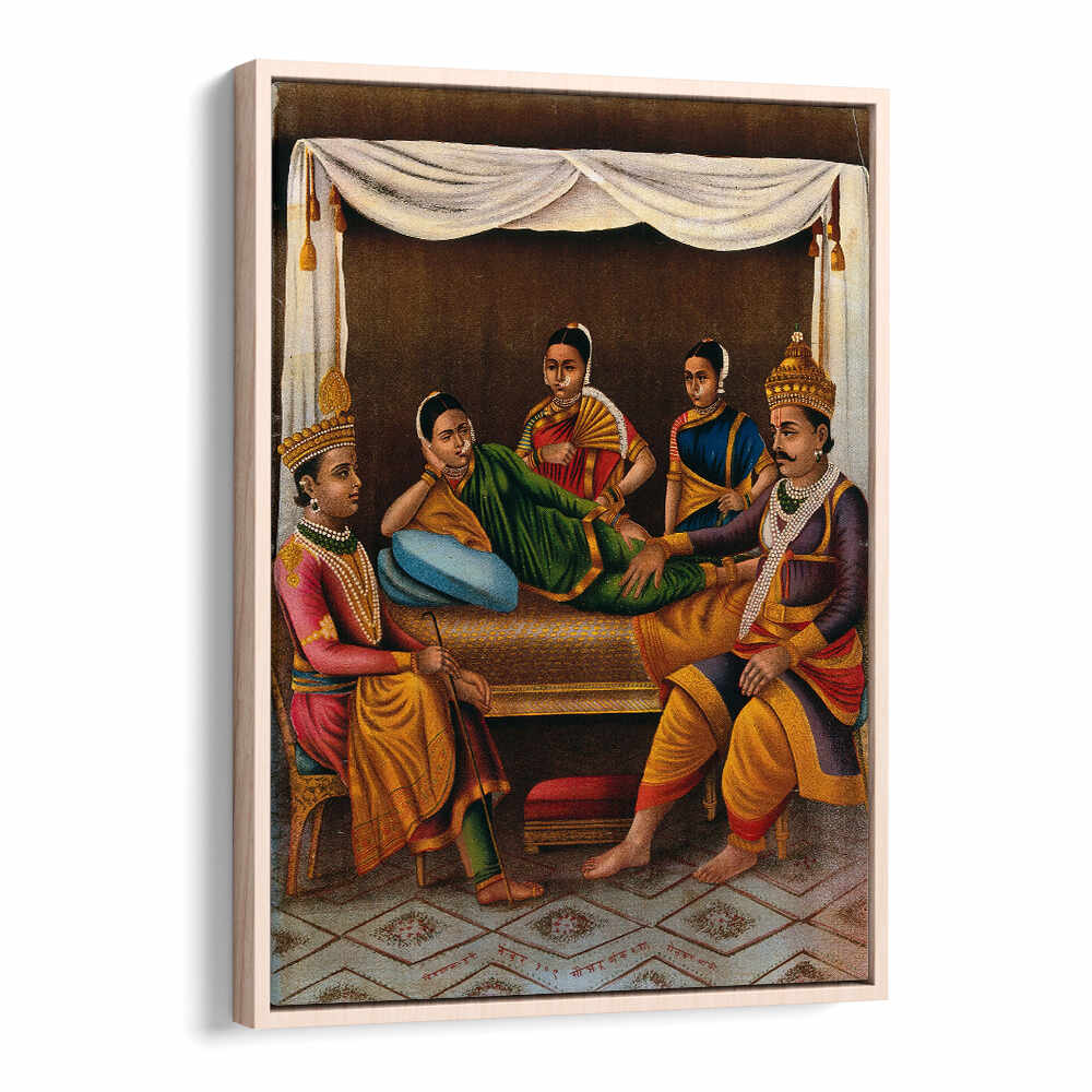 AHILYABAI HOLKAR WITH TWO FEMALE ATTENDANTS