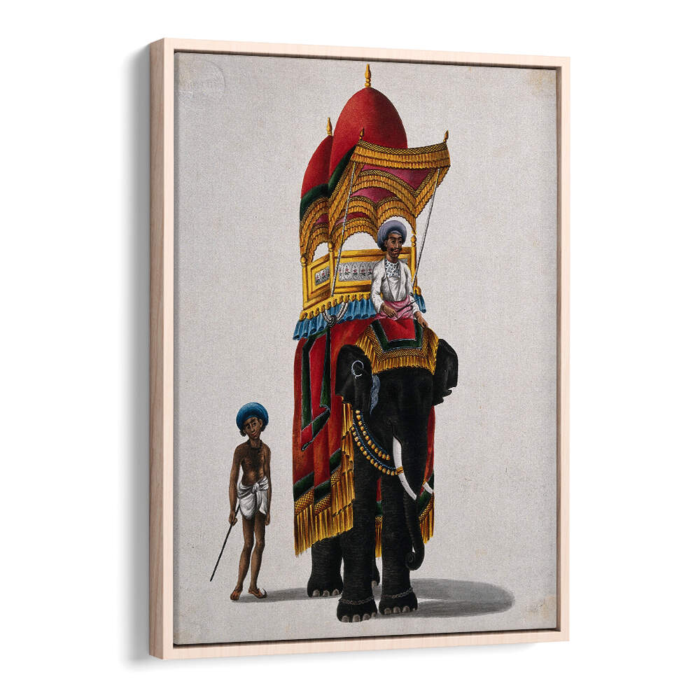 AN ELEPHANT CARRYING A HOWDAH