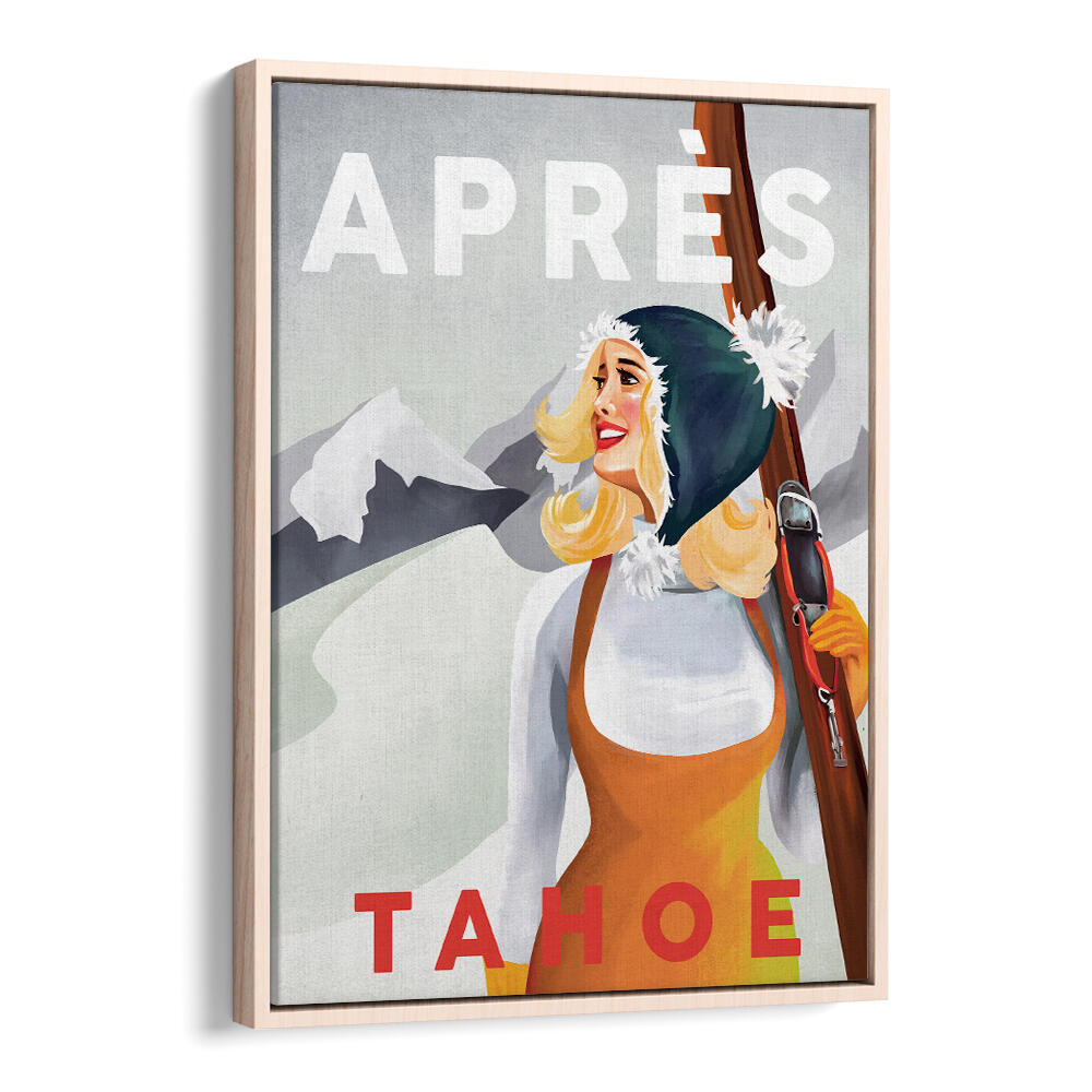 APRES SKI LAKE , VINTAGE TRAVEL POSTERS