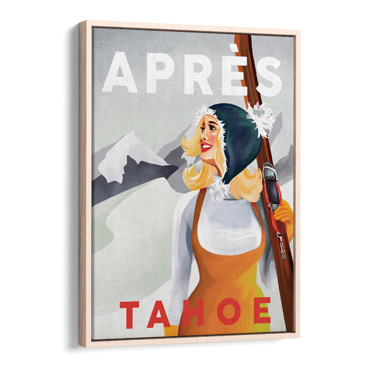 APRES SKI LAKE , VINTAGE TRAVEL POSTERS