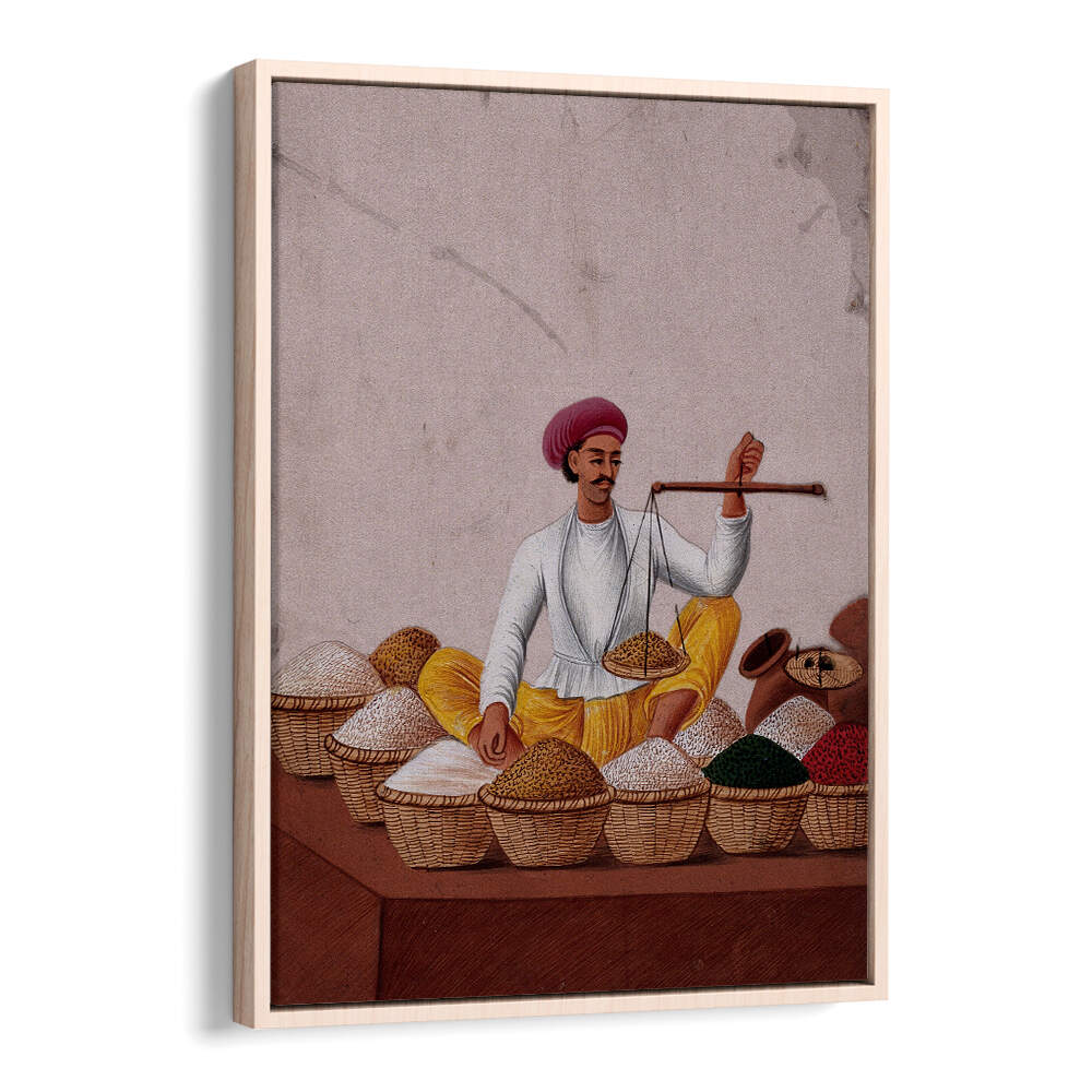 A SHOPKEEPER WEIGHING PULSES