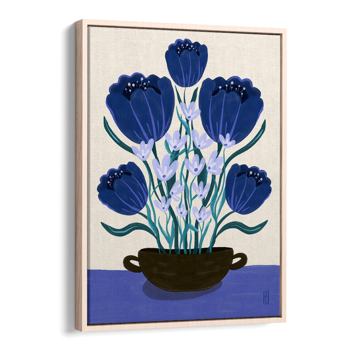BLUE FLORAL ARRANGEMENT