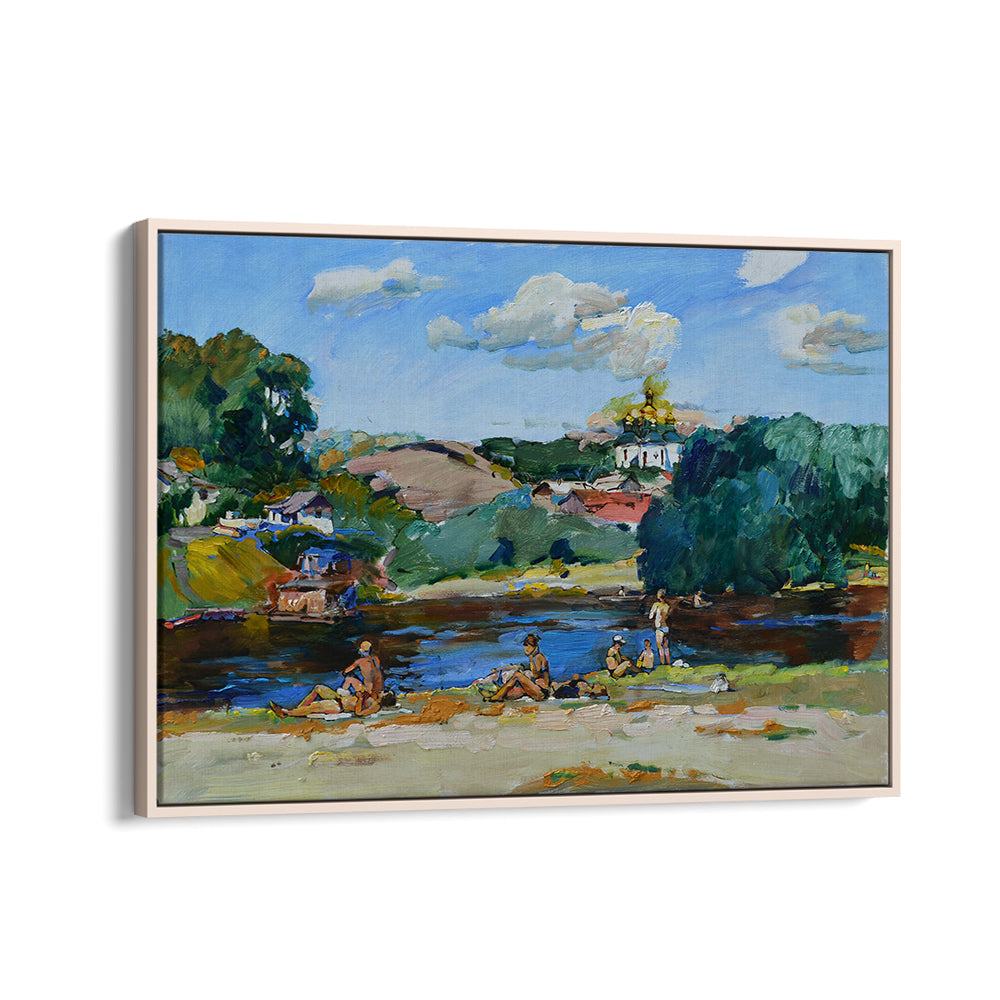 BATHERS ON THE RIVERBANK