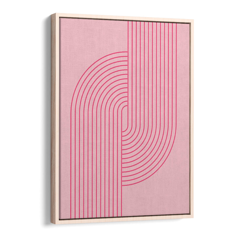 BAUHAUS BOHO PINK V , BOHO ART PAINTINGS