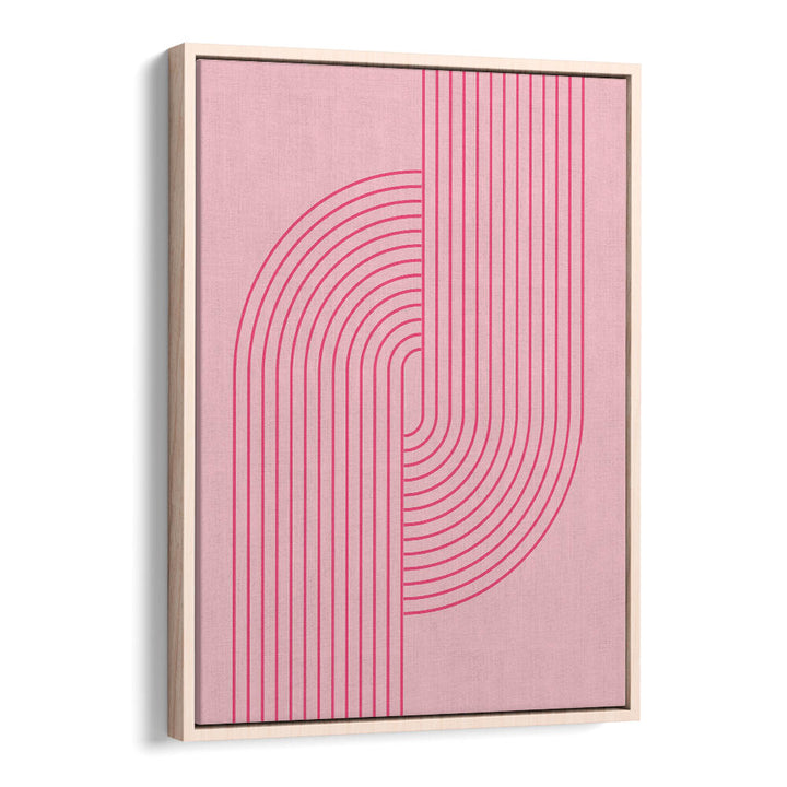 BAUHAUS BOHO PINK V , BOHO ART PAINTINGS