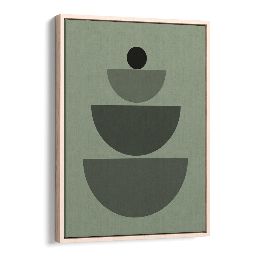 BAUHAUS BOHO SAAGE GREEN IV , BOHO ART PAINTINGS