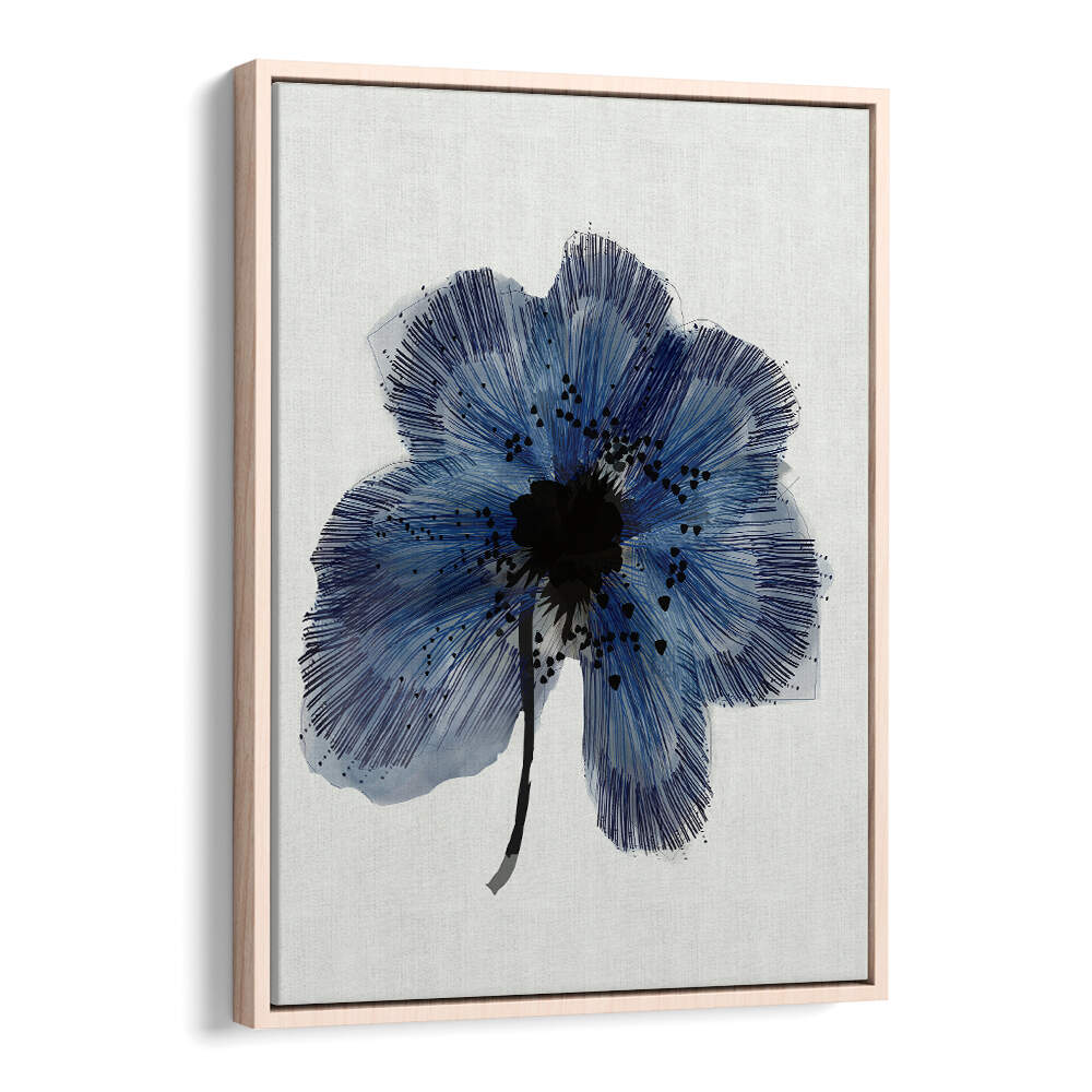BLUE FLOWER II , FLORAL FLOWER PAINTINGS