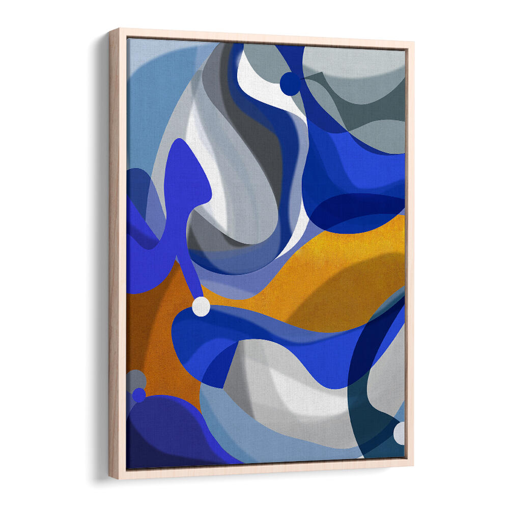 BLUE GOLDEN , ABSTRACT PAINTINGS