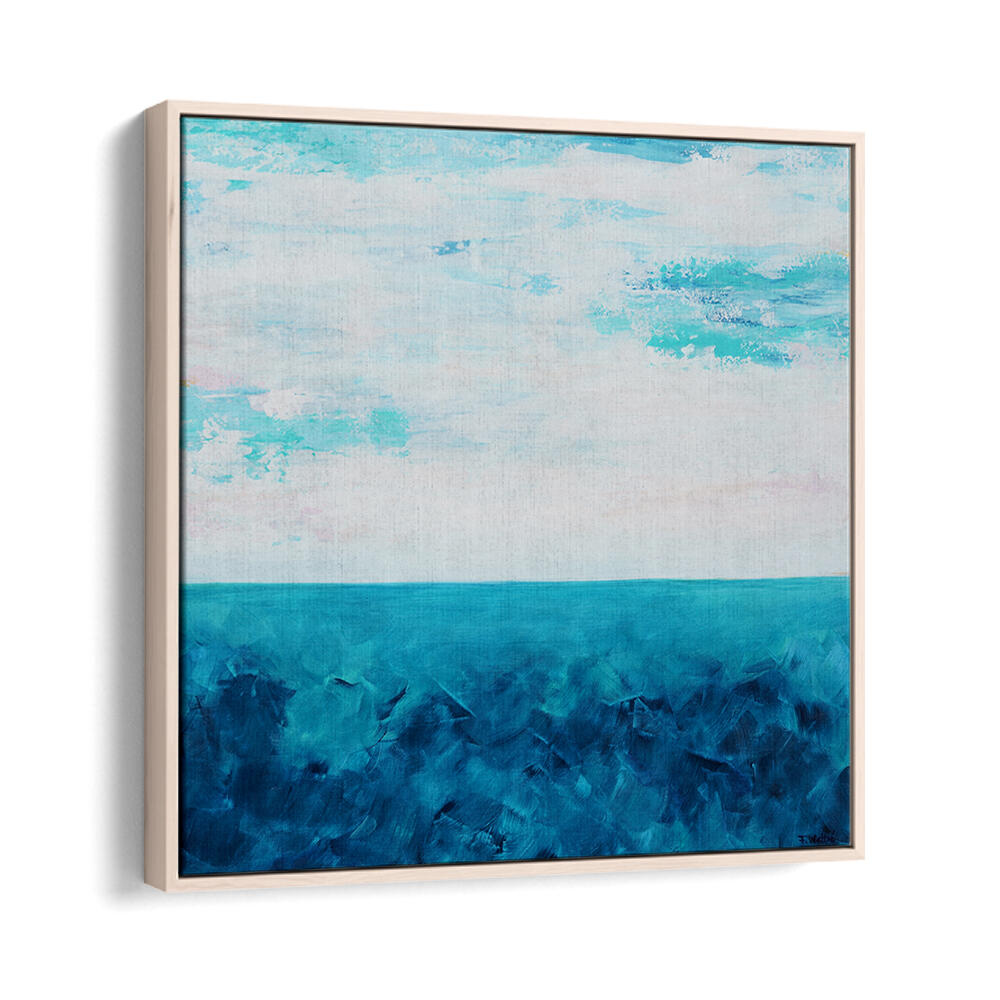 BLUE OCEAN AND A CLOUDY SKY