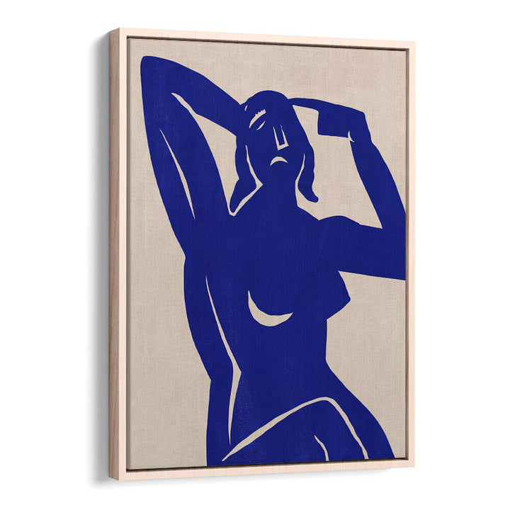 BLUE SILHOUETTE MUSE , PORTRAITS & FIGURATIVE ILLUSTRATIONS