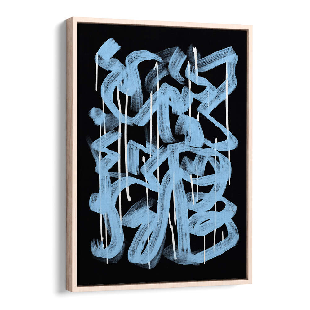 BLUE ABSTRACT CALLIGRAPHY , ABSTRACT PAINTINGS