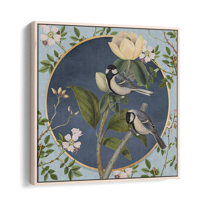 BOTANICAL COLLAGE WITH BIRDS