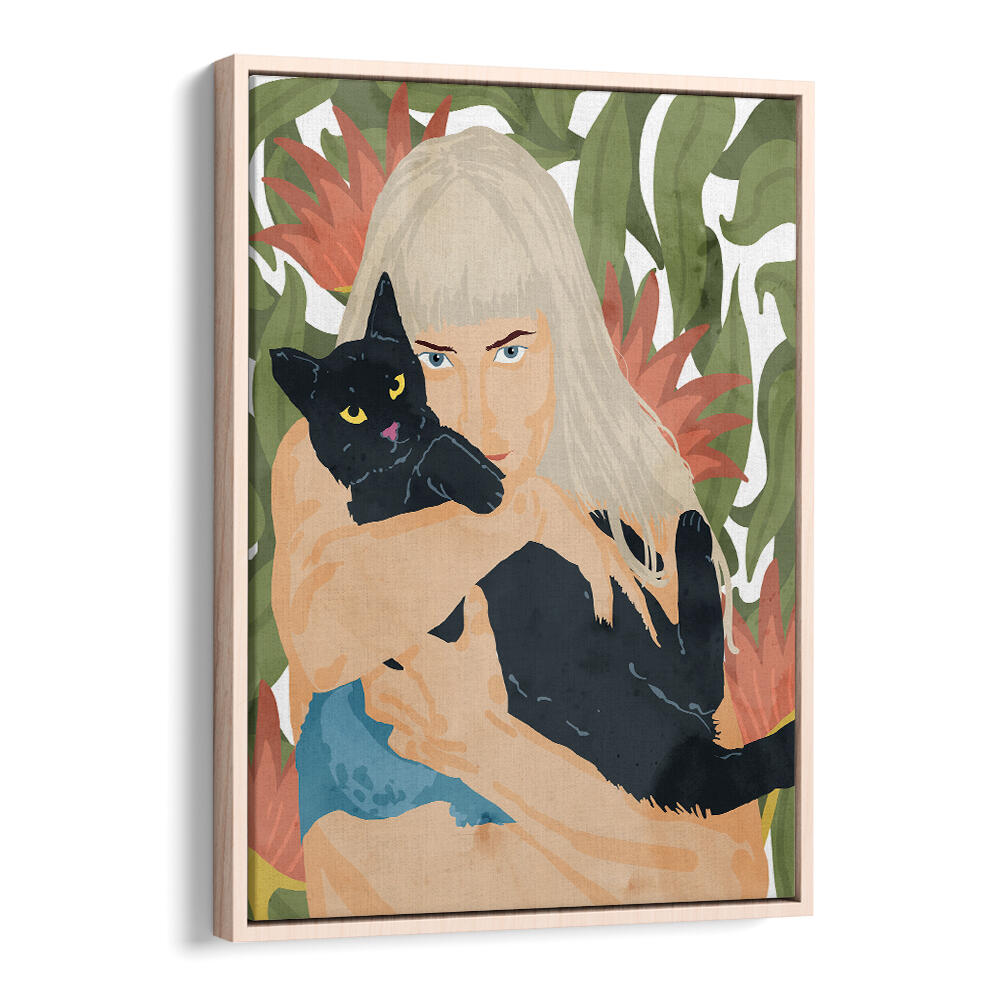 CAT LADY , PORTRAITS & FIGURATIVE ILLUSTRATIONS