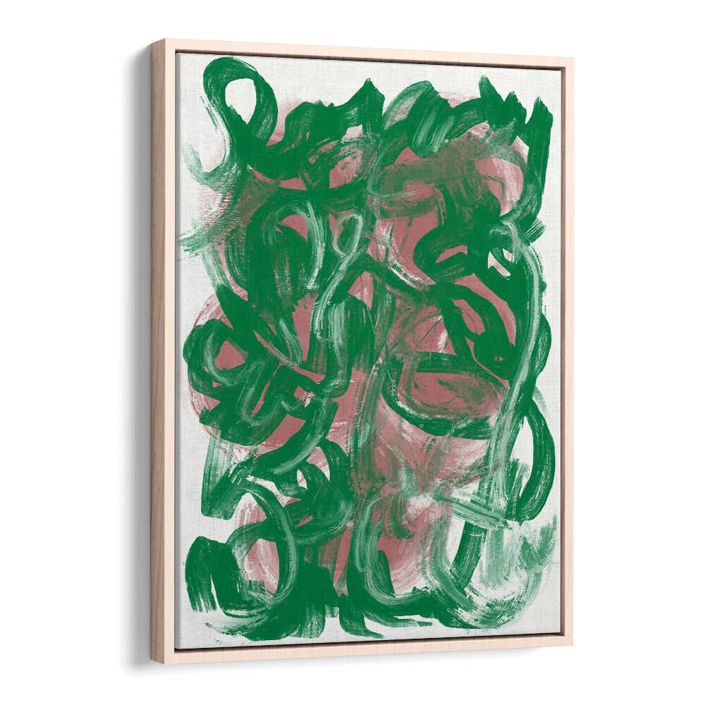 CHAOS GREEN LARGE, ABSTRACT PAINTINGS